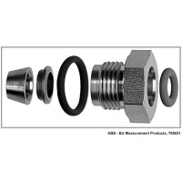 Fitting set for sample gas line