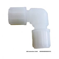 Tube fitting-elbow, 4/6-1/8-27NPT-PVDF